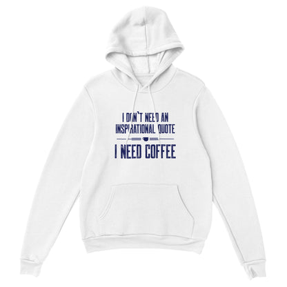 Good Bean Gifts Coffee not Quotes - Pullover Hoodie White / XS