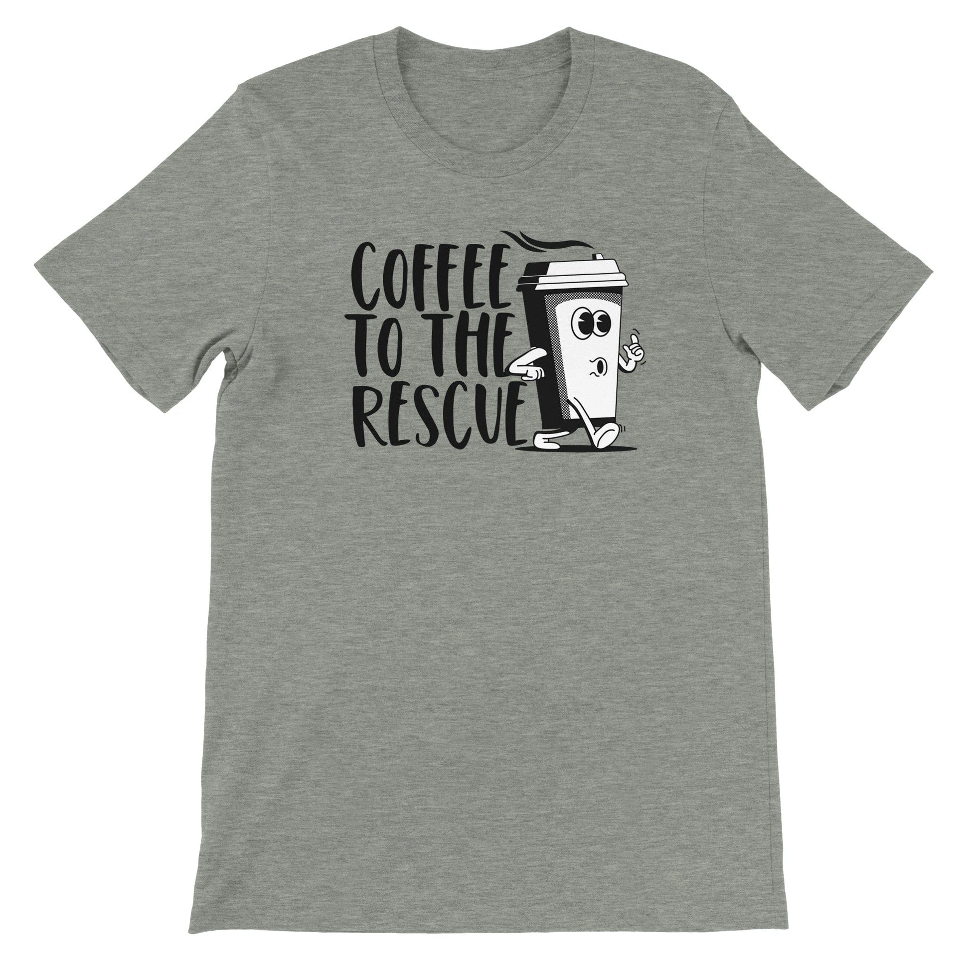 Good Bean Gifts Coffee To The Rescue - ALT design Unisex Crewneck T-shirt Athletic Heather / S