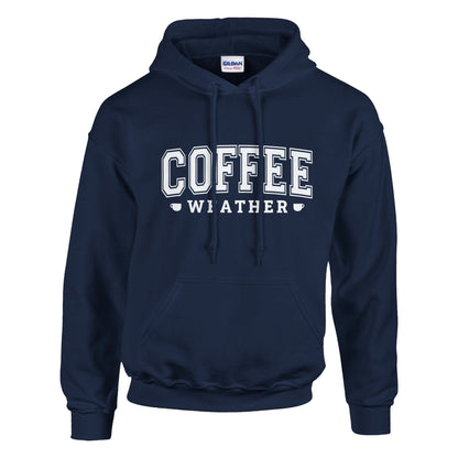 Good Bean Gifts "Coffee Weather" - Classic Unisex Pullover Hoodie | Gildan® 18500 Navy / 4XL