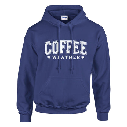 Good Bean Gifts "Coffee Weather" - Classic Unisex Pullover Hoodie | Gildan® 18500 Purple / XL