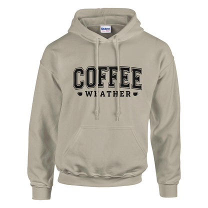 Good Bean Gifts "Coffee Weather" - Classic Unisex Pullover Hoodie | Gildan® 18500 Sand / 3XL