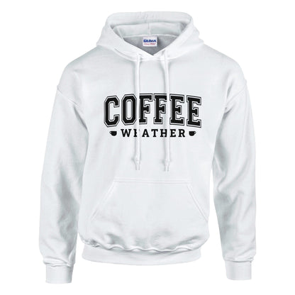 Good Bean Gifts "Coffee Weather" - Classic Unisex Pullover Hoodie | Gildan® 18500 White / 4XL