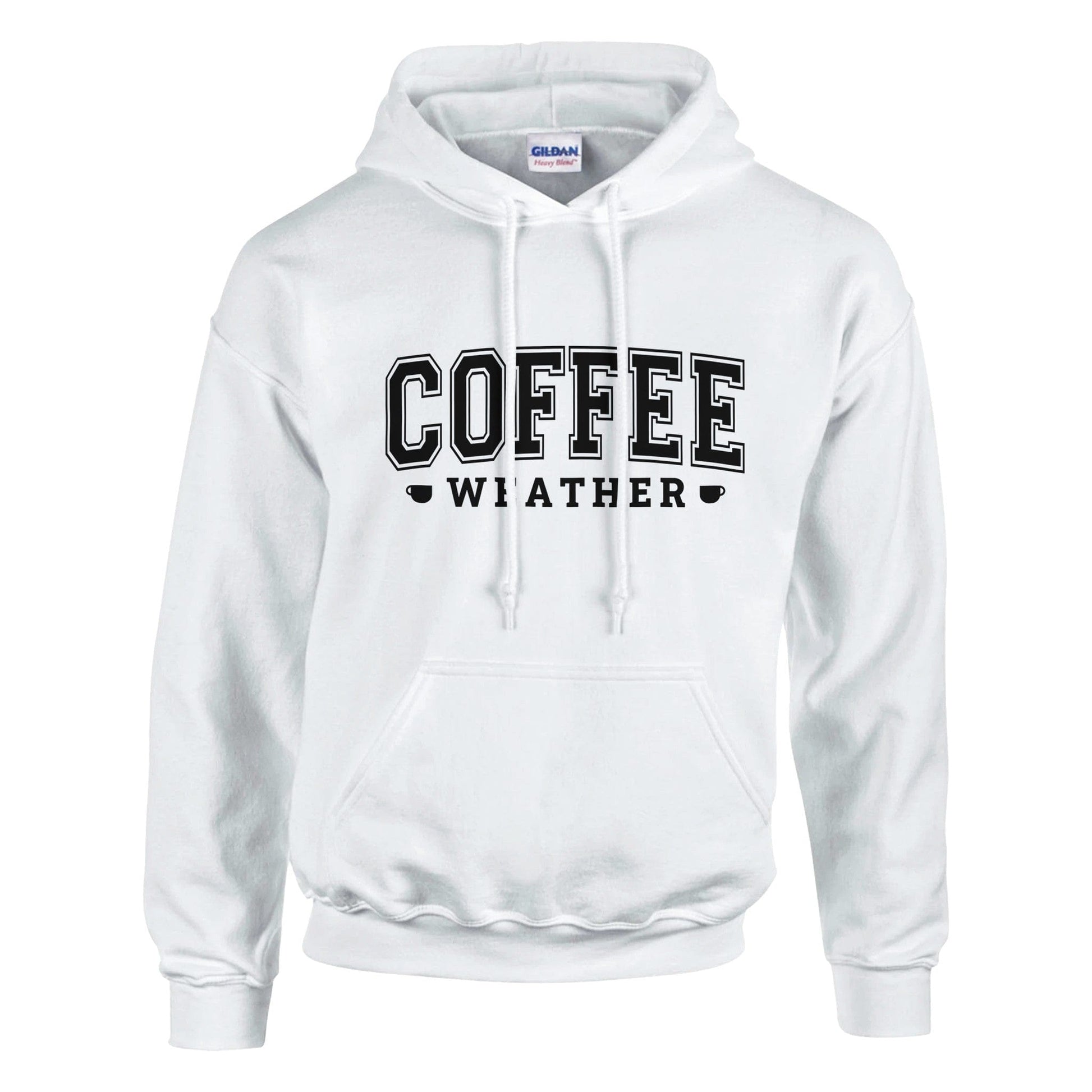 Good Bean Gifts "Coffee Weather" - Classic Unisex Pullover Hoodie | Gildan® 18500 White / M