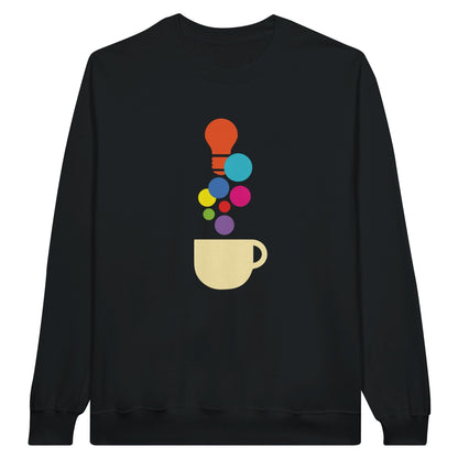 Good Bean Gifts "Creativity in a Cup" - Classic Unisex Crewneck Sweatshirt S / Black