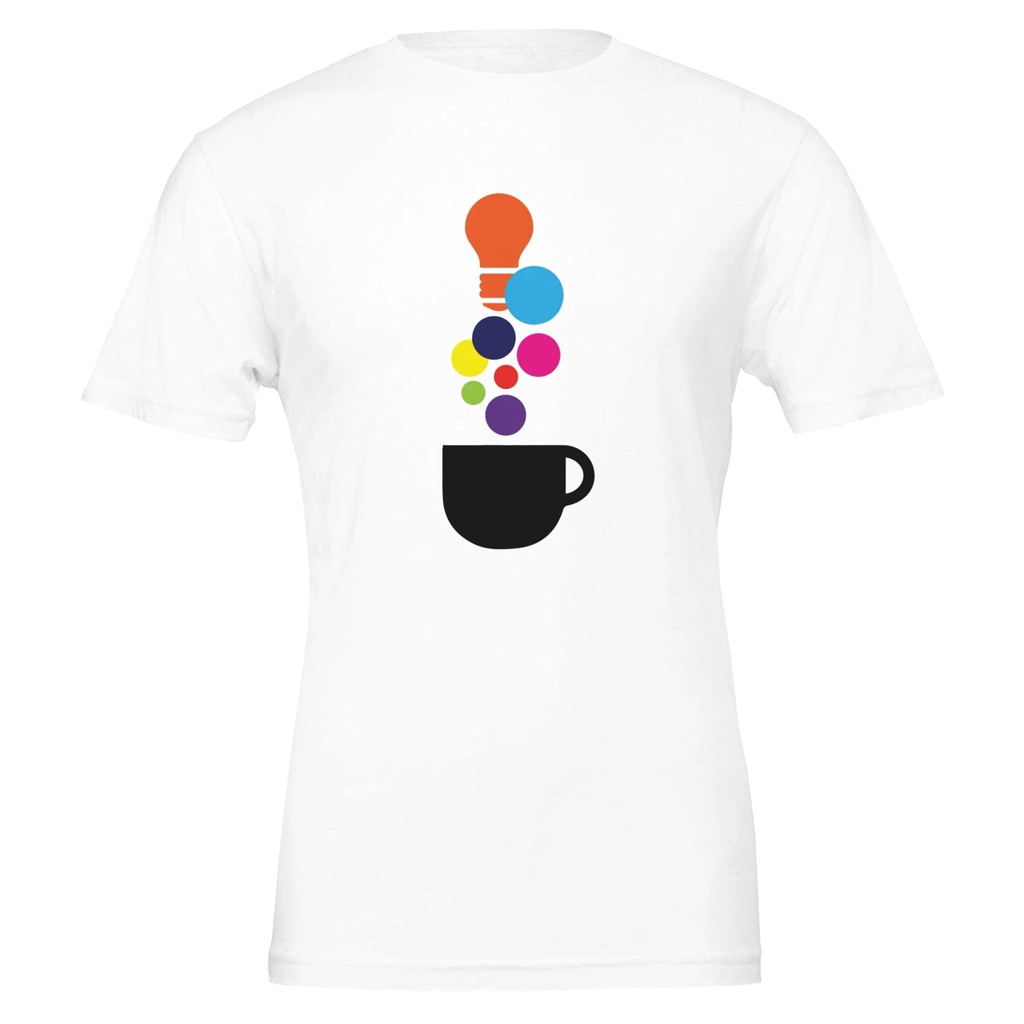 Good Bean Gifts "Creativity in a Cup" Premium Unisex Crewneck T-shirt | Bella + Canvas 3001 White / S