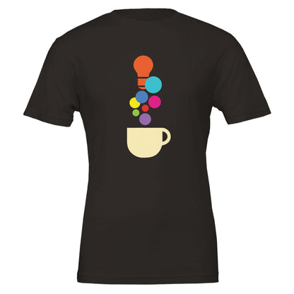 Good Bean Gifts "Creativity in a Cup" Premium Unisex Crewneck T-shirt | Bella + Canvas 3001 Black / S