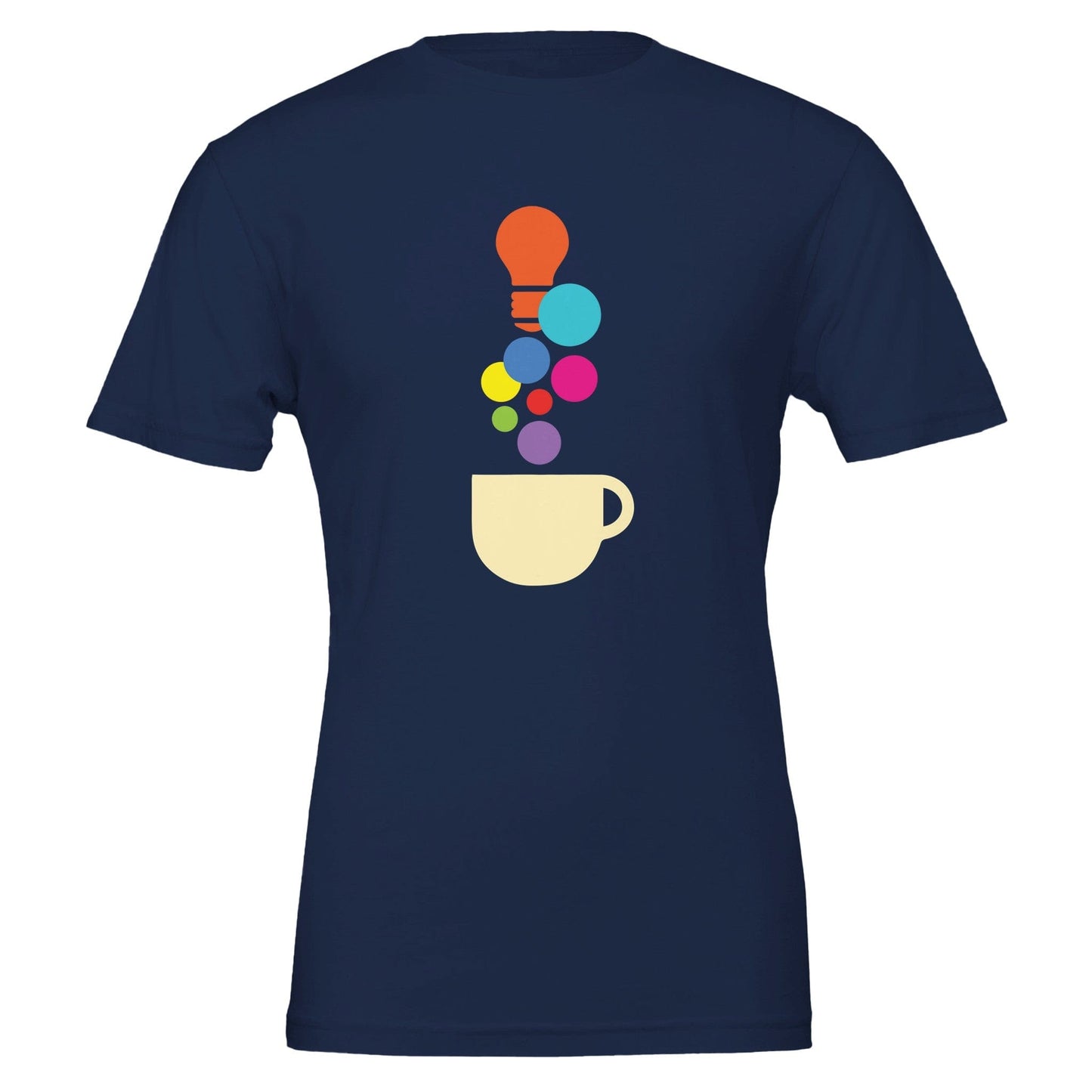Good Bean Gifts "Creativity in a Cup" Premium Unisex Crewneck T-shirt | Bella + Canvas 3001 Navy / S