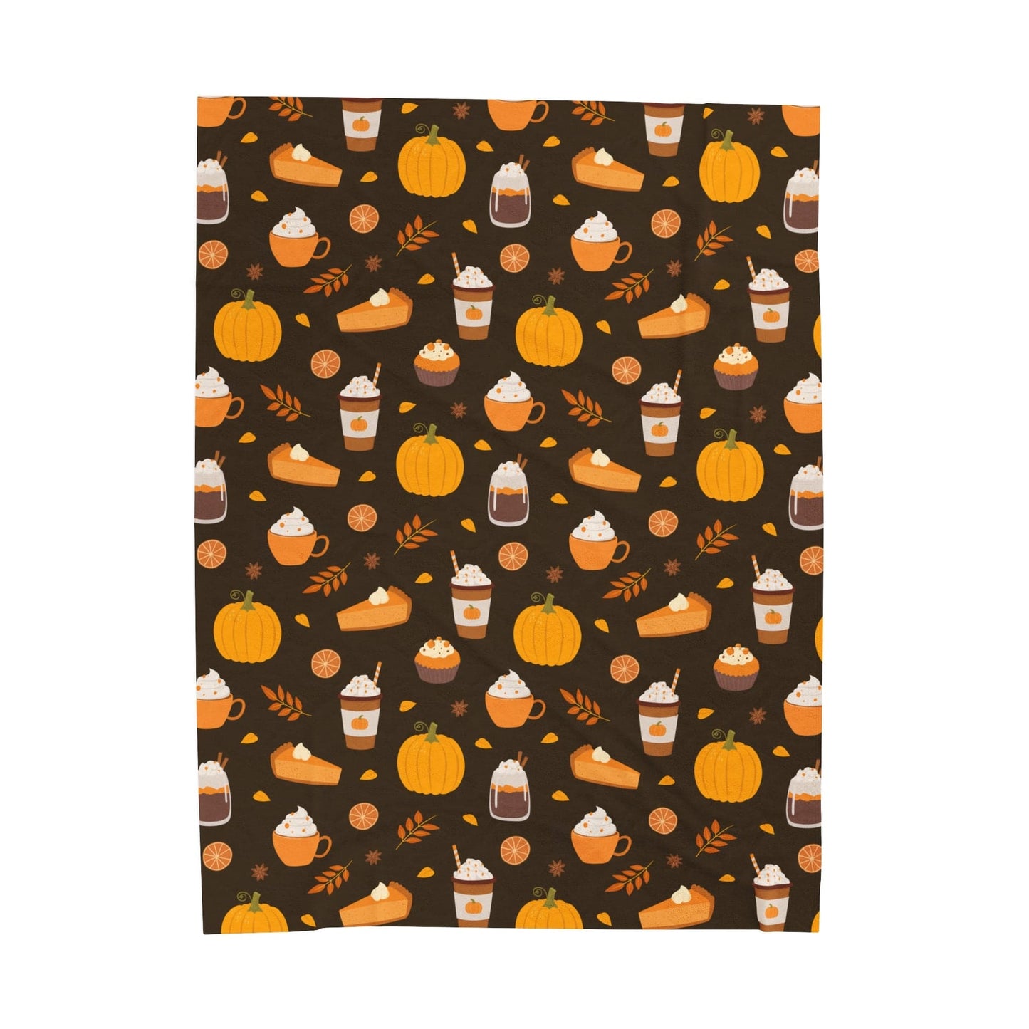 Good Bean Gifts "Festive Fall" Velveteen Plush Blanket