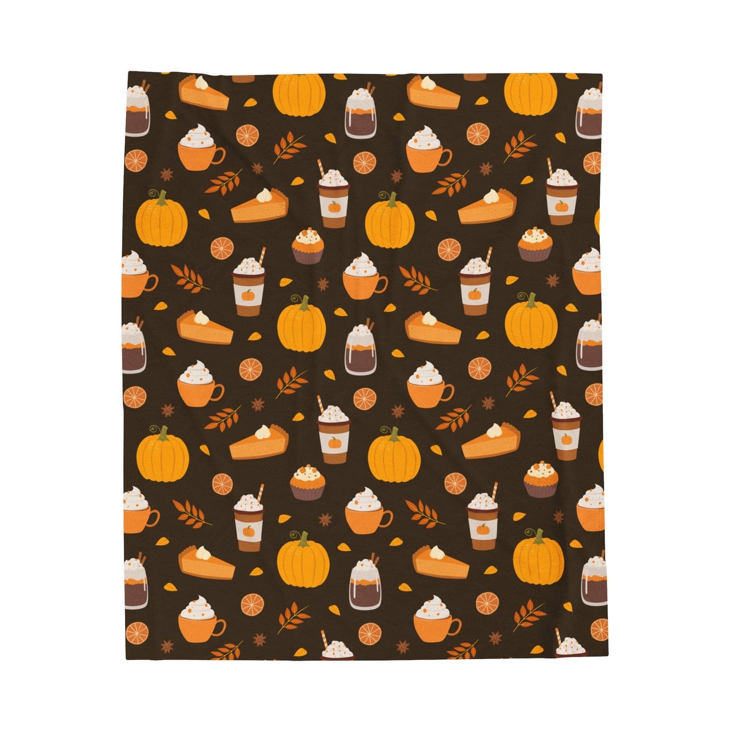 Good Bean Gifts "Festive Fall" Velveteen Plush Blanket