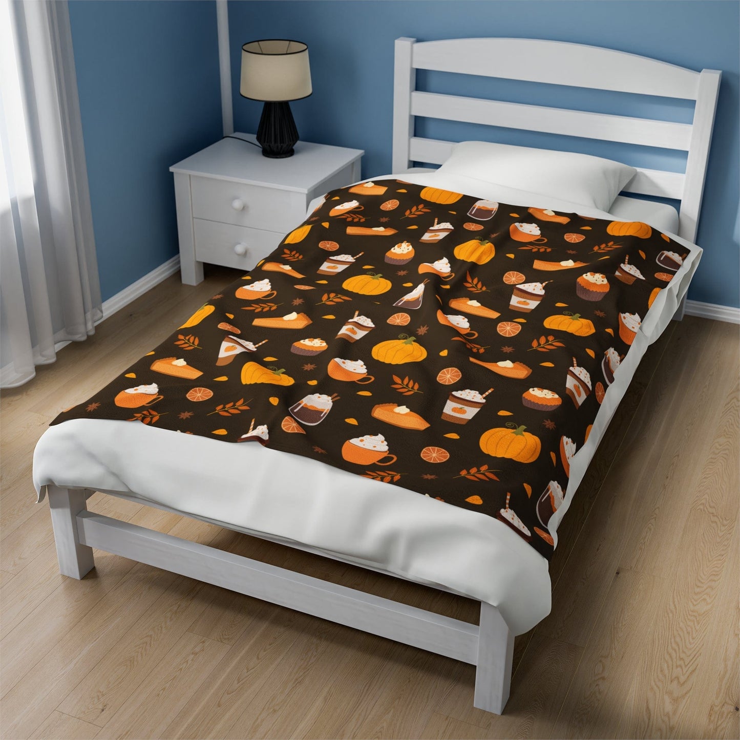 Good Bean Gifts "Festive Fall" Velveteen Plush Blanket