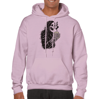 Good Bean Gifts Grim Reaper Fuel Premium Unisex Pullover Hoodie Light Pink / S