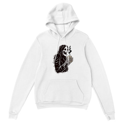 Good Bean Gifts "Grim Reaper Fuel" Pullover Hoodie White / XS