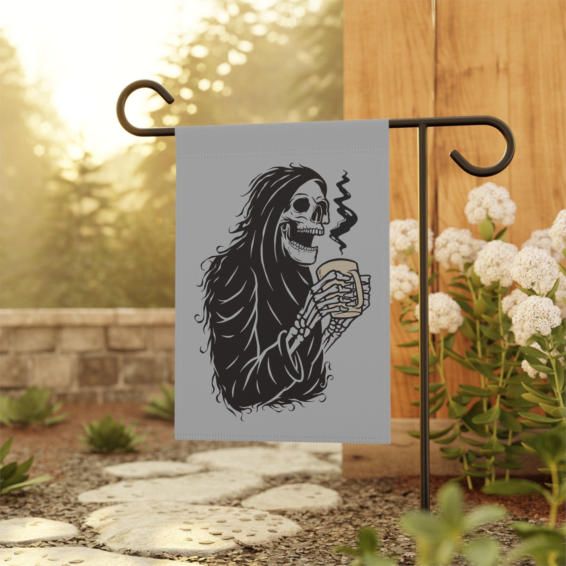 Good Bean Gifts "Grim Reaper's Roast"  House Banner (Grey background)