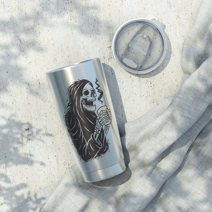 Good Bean Gifts "Grim Sipper" 20oz Tumbler (Single Imprint Location) 20oz / Silver