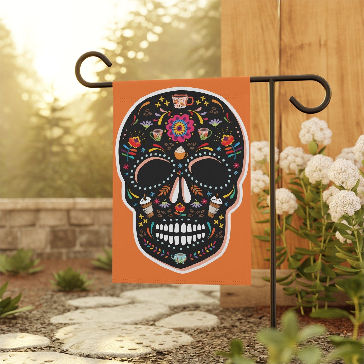 Good Bean Gifts Halloween Caffeinated Sugar Skull  for Coffee Lovers