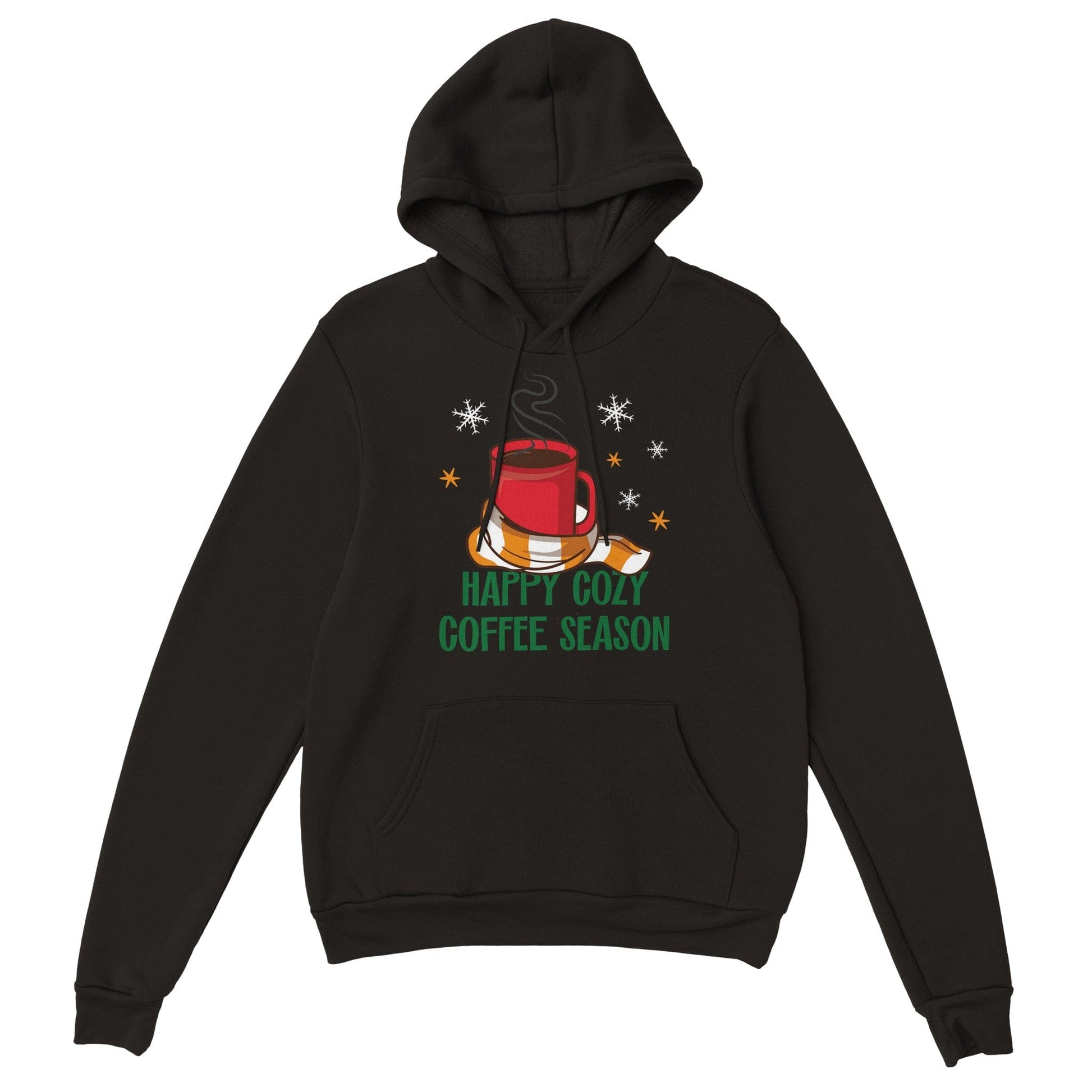 Good Bean Gifts Happy Cozy Coffee Season - Classic Unisex Pullover Hoodie Black / S