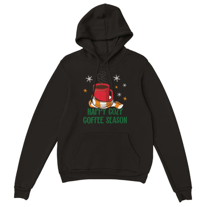 Good Bean Gifts Happy Cozy Coffee Season - Classic Unisex Pullover Hoodie Black / S