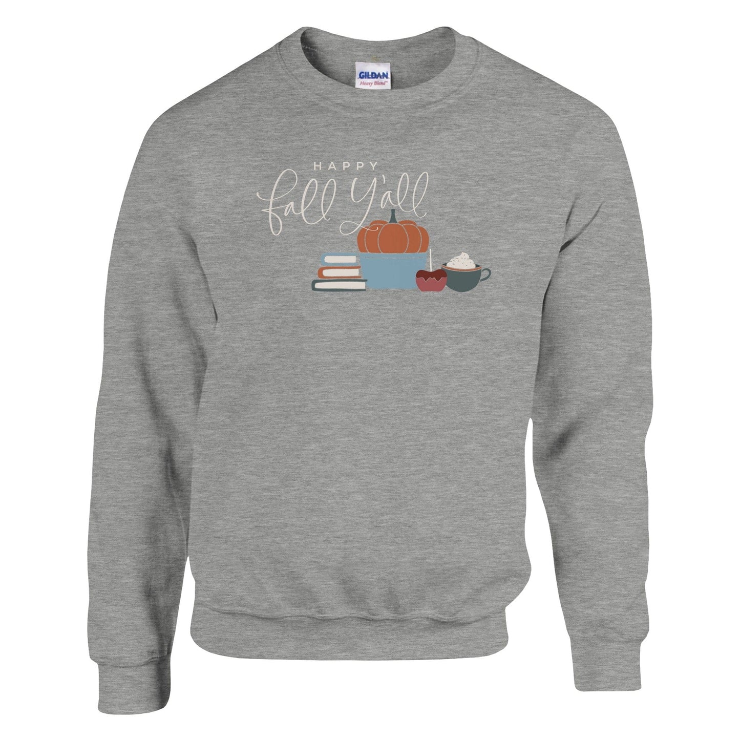 Good Bean Gifts ""Happy Fall, Y'all  " - Classic Unisex Crewneck Sweatshirt | Gildan® 18000