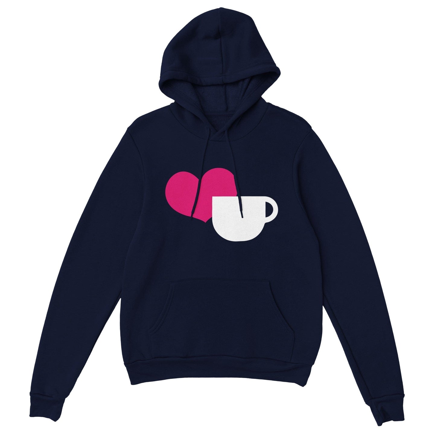 Good Bean Gifts Heart + Coffee Cup - Classic Unisex Pullover Hoodie Navy / S