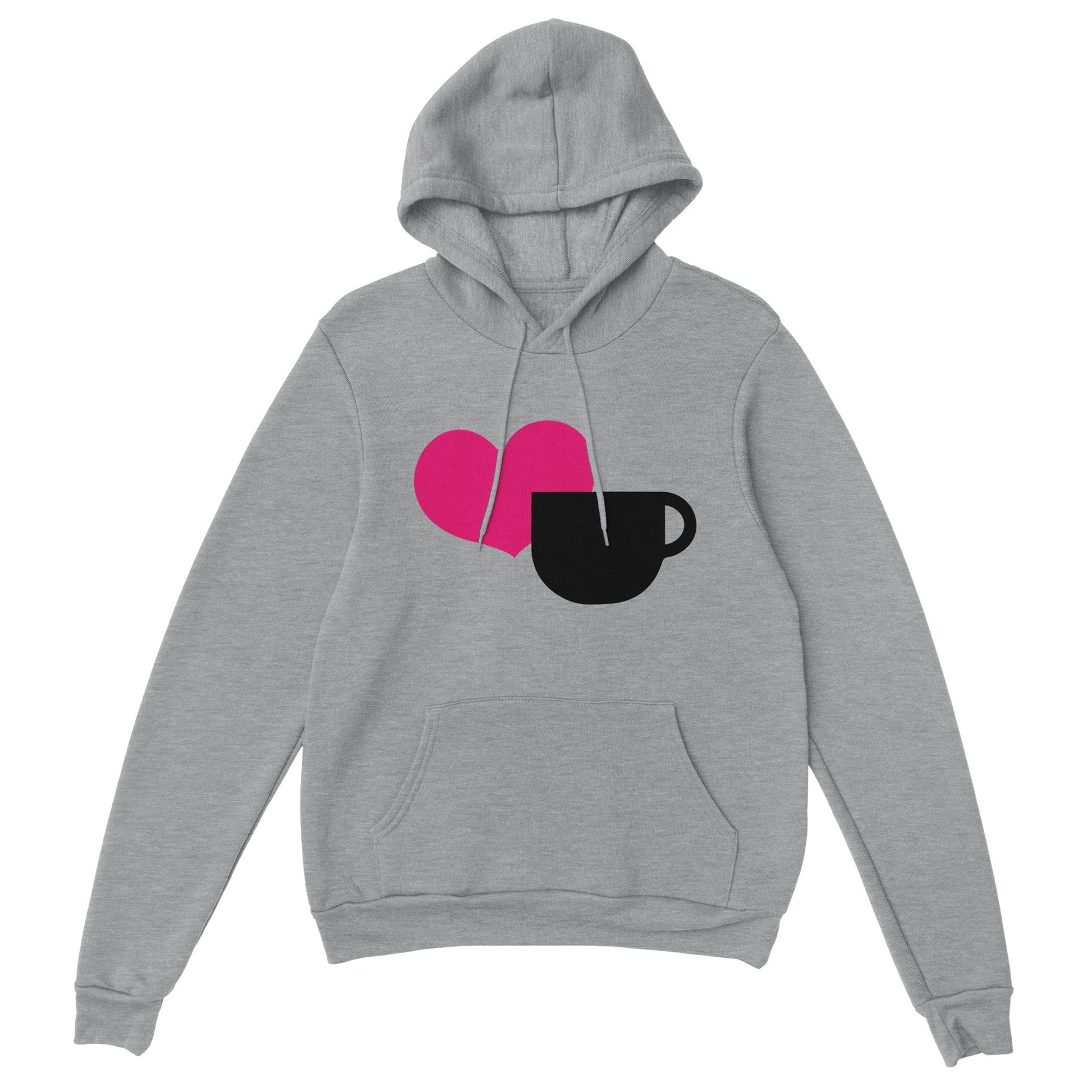 Good Bean Gifts Heart + Coffee Cup - Classic Unisex Pullover Hoodie Sports Grey / S