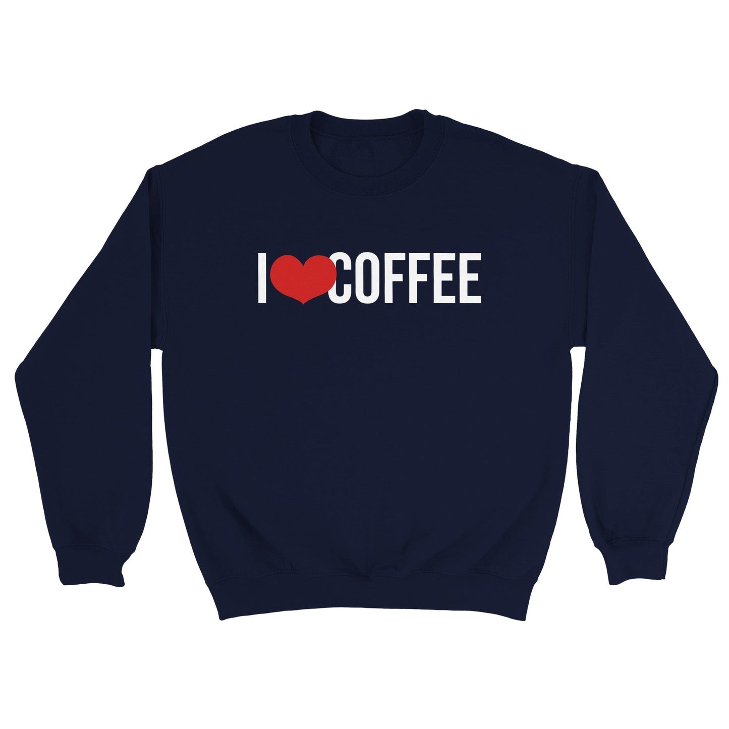Good Bean Gifts I "Heart" Coffee Classic Unisex Crewneck Sweatshirt Navy / S
