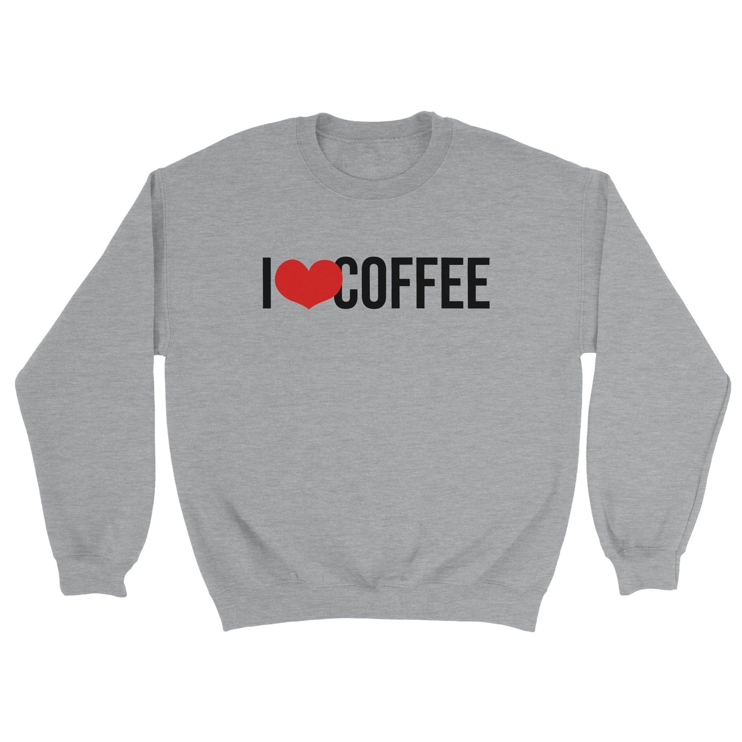 Good Bean Gifts I "Heart" Coffee Classic Unisex Crewneck Sweatshirt Sports Grey / S