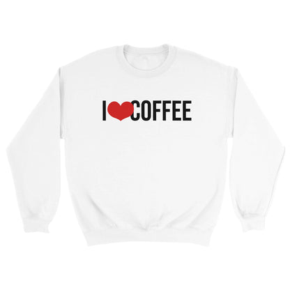 Good Bean Gifts I "Heart" Coffee Classic Unisex Crewneck Sweatshirt White / S