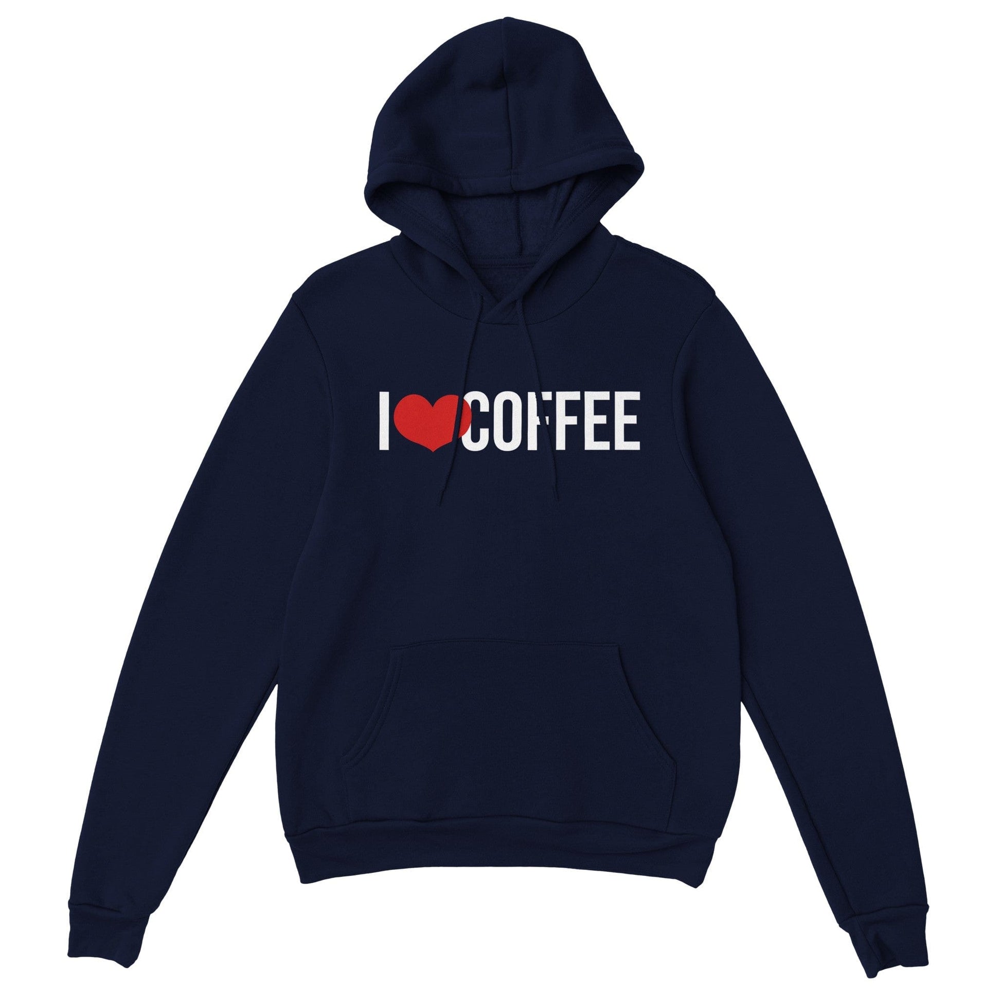Good Bean Gifts I "Heart" Coffee Classic Unisex Pullover Hoodie S / Navy