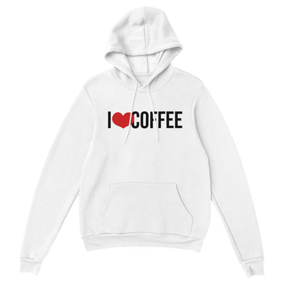 Good Bean Gifts I "Heart" Coffee Classic Unisex Pullover Hoodie S / White