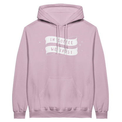 Good Bean Gifts "In Coffee We Trust"  Classic Unisex Pullover Hoodie Light Pink / 5XL