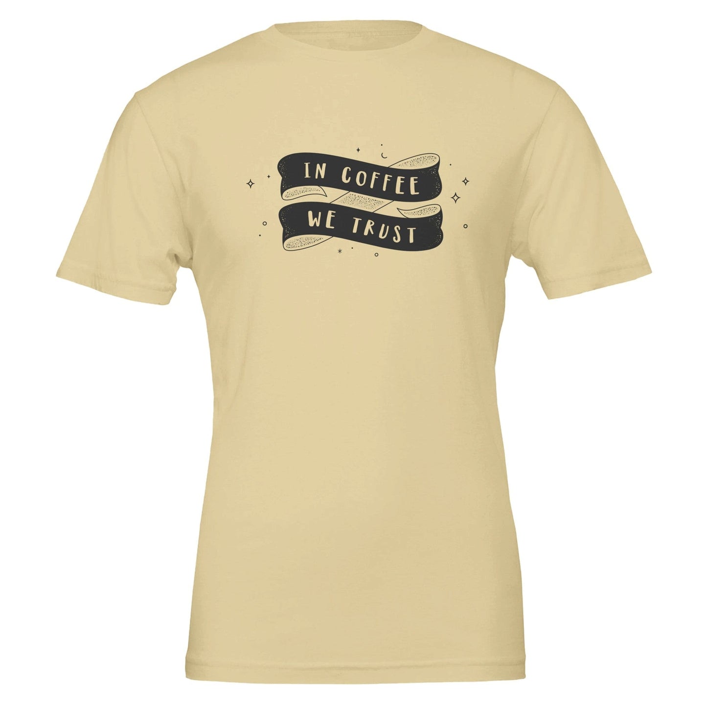 Good Bean Gifts "In Coffee We Trust" Unisex Crewneck T-shirt | Bella + Canvas 3001 Natural / S