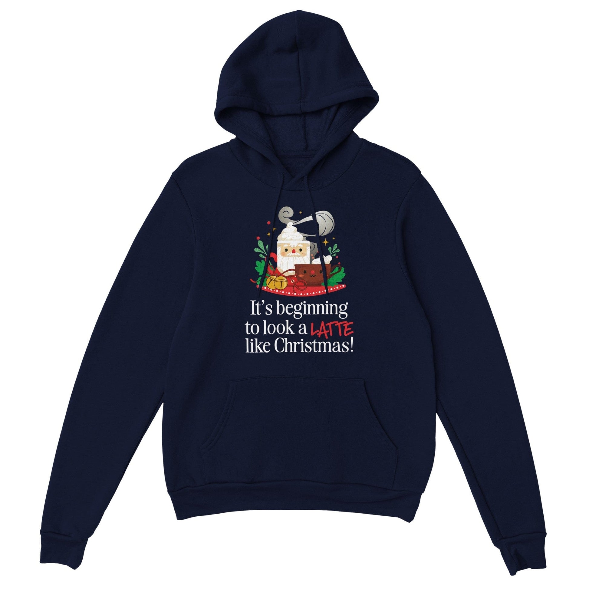 Good Bean Gifts It's Beginning to look a LATTE like Christmas - Classic Unisex Pullover Hoodie Navy / S