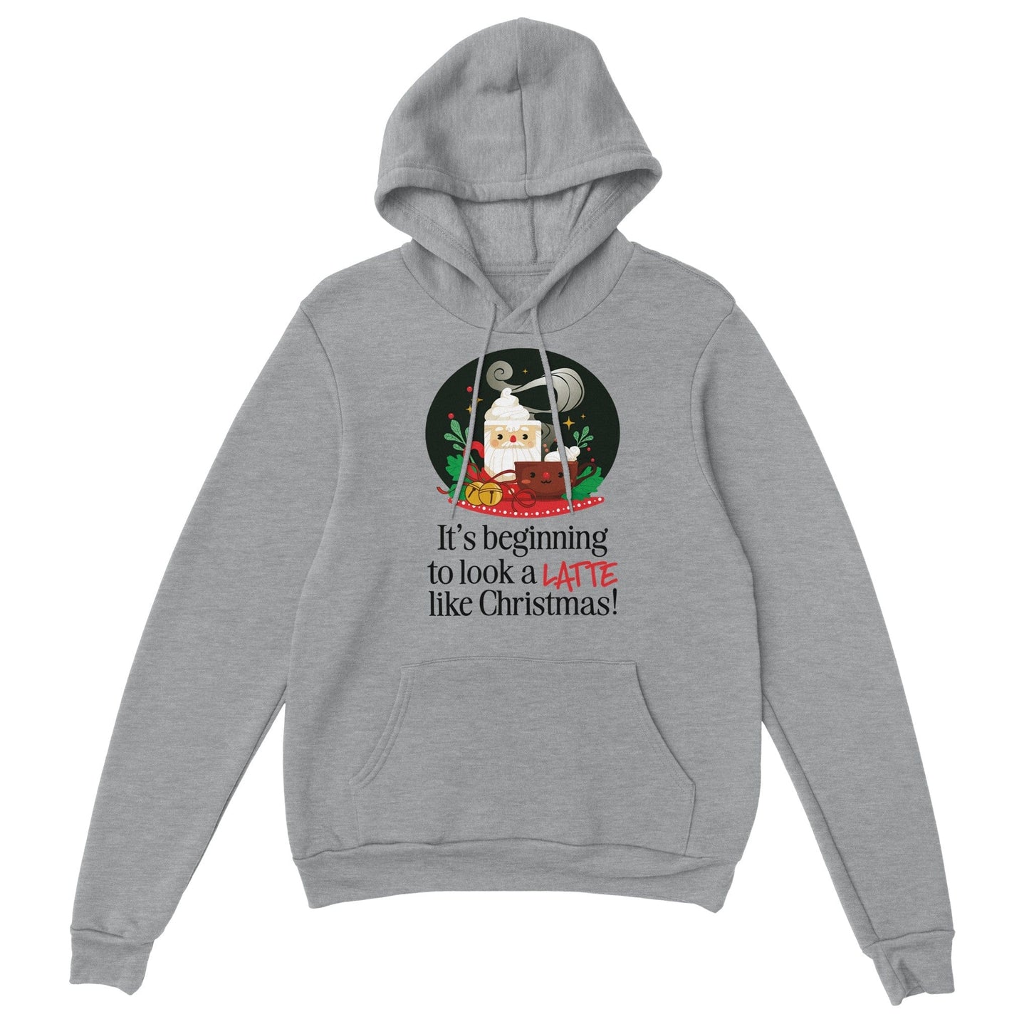 Good Bean Gifts It's Beginning to look a LATTE like Christmas - Classic Unisex Pullover Hoodie Sports Grey / S