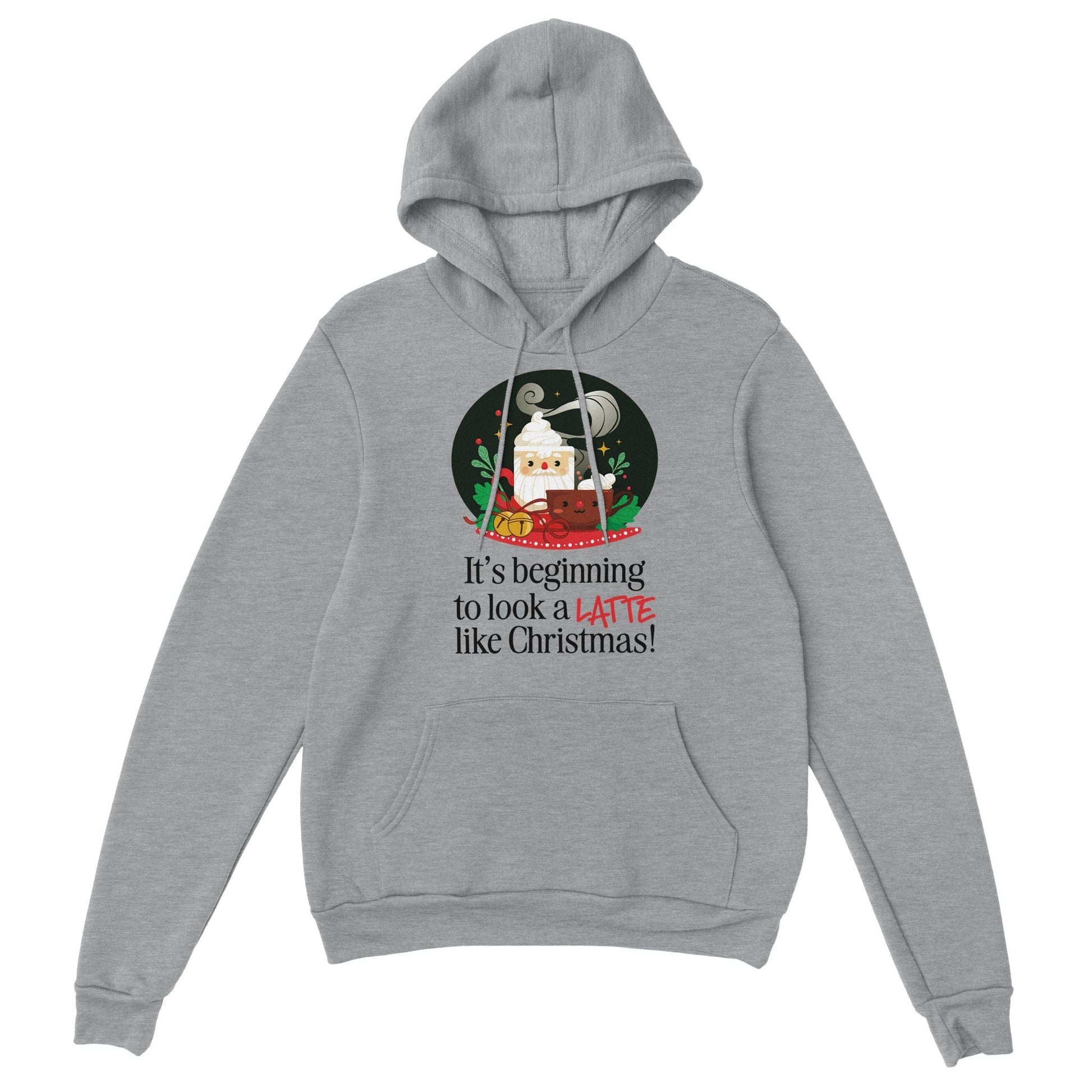 Good Bean Gifts It's Beginning to look a LATTE like Christmas - Classic Unisex Pullover Hoodie Sports Grey / S