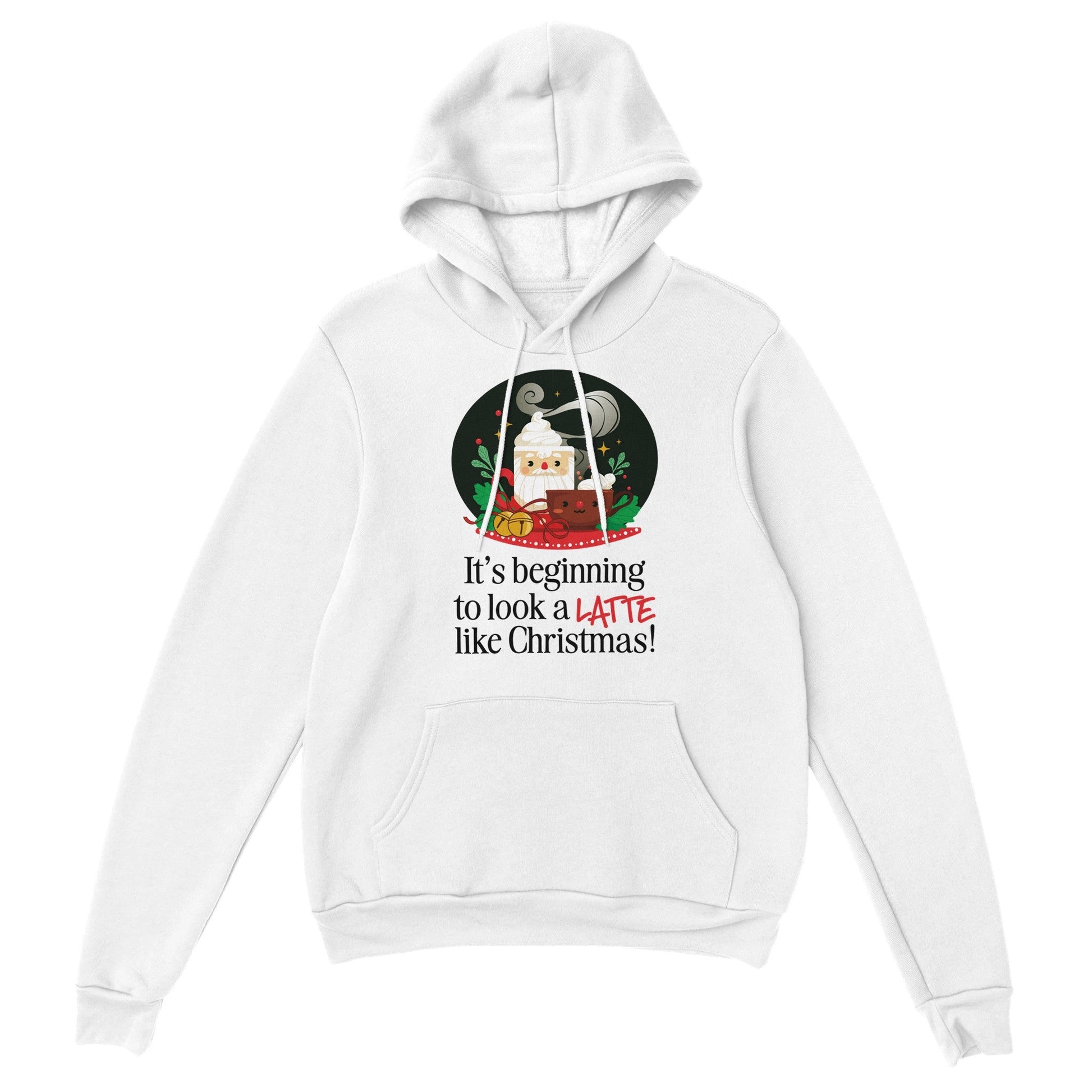 Good Bean Gifts It's Beginning to look a LATTE like Christmas - Classic Unisex Pullover Hoodie White / M