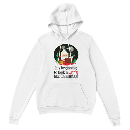 Good Bean Gifts It's Beginning to look a LATTE like Christmas - Classic Unisex Pullover Hoodie White / M