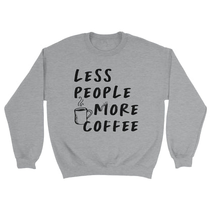 Good Bean Gifts Less People, More Coffee - Classic Unisex Crewneck Sweatshirt Sports Grey / S