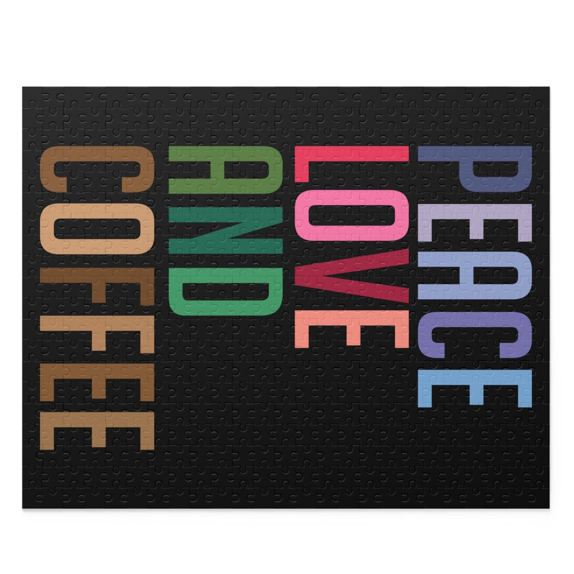 Good Bean Gifts 'Peace, Love and Coffee" Jigsaw Puzzle