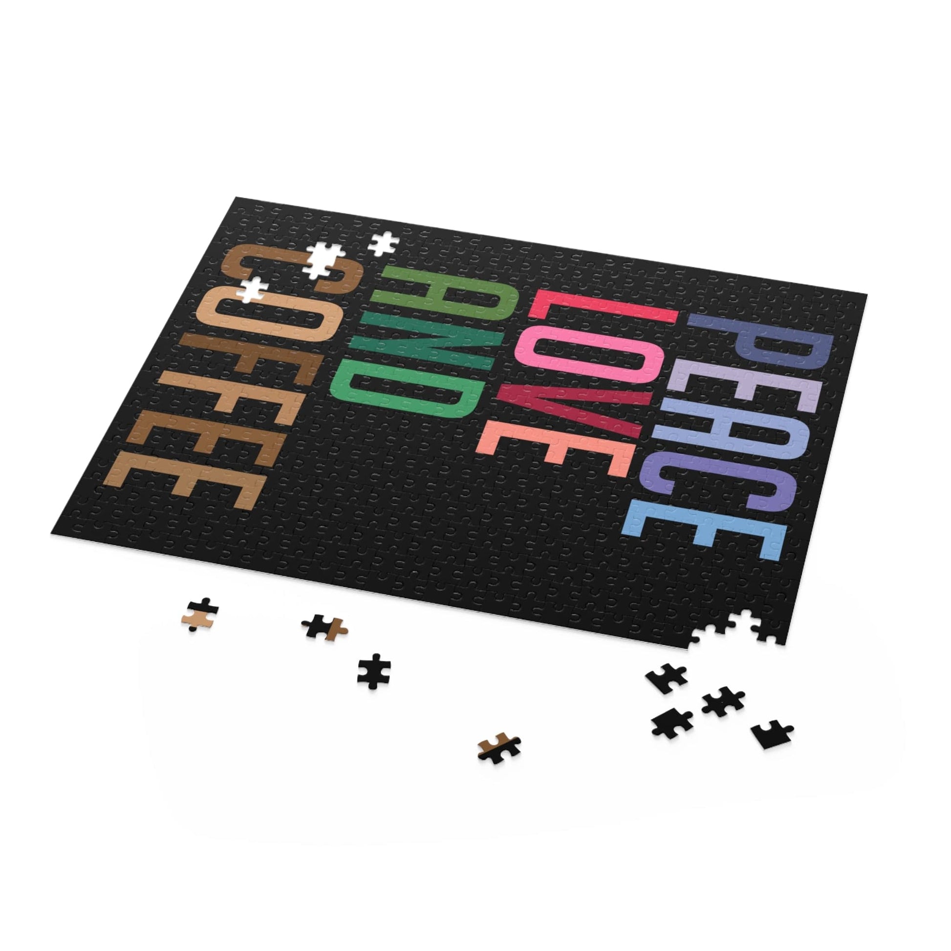 Good Bean Gifts 'Peace, Love and Coffee" Jigsaw Puzzle
