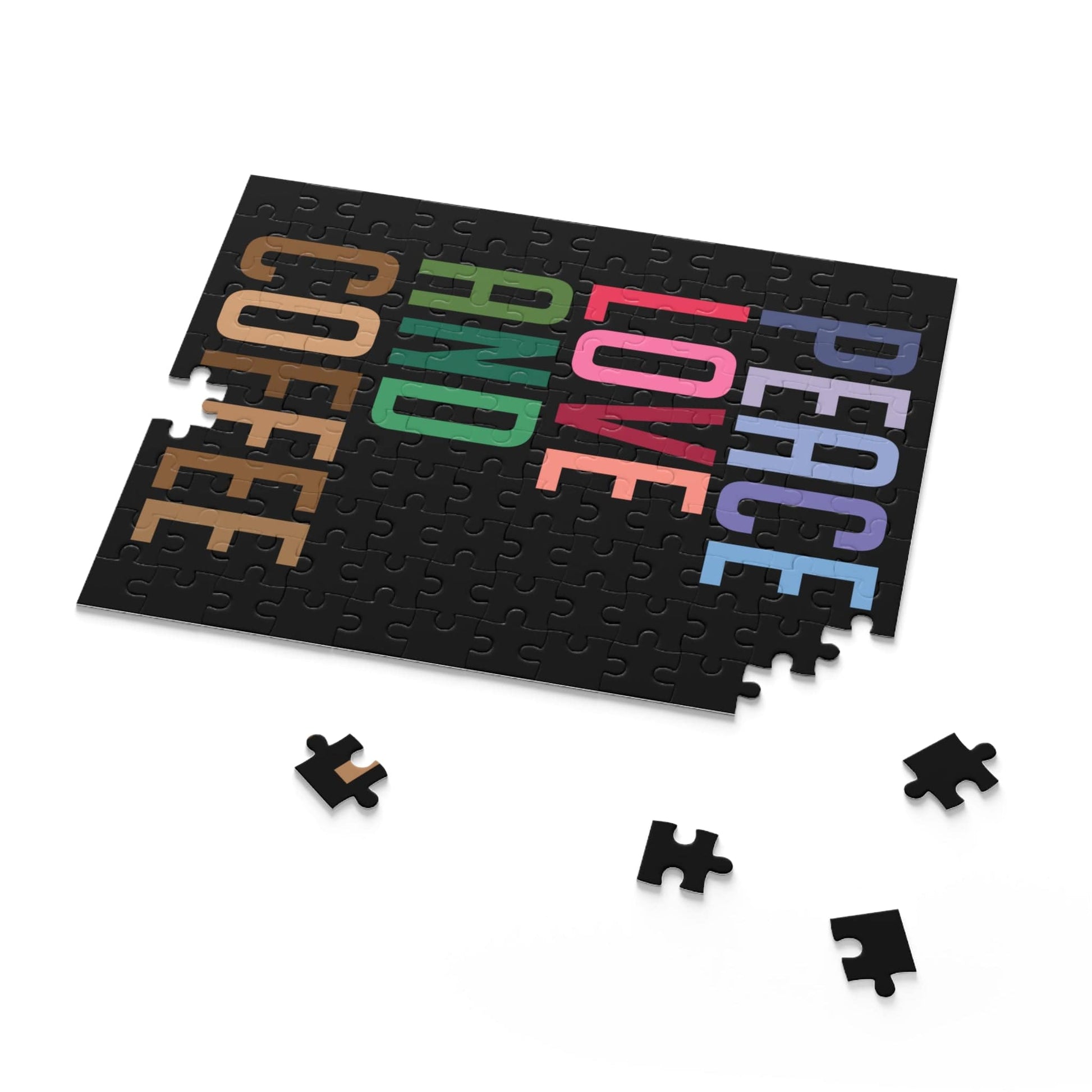 Good Bean Gifts 'Peace, Love and Coffee" Jigsaw Puzzle