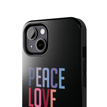 Good Bean Gifts "Peace Love and Coffee" Tough Phone Cases