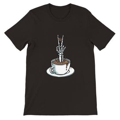 Good Bean Gifts "Skele-Brew" Crewneck T-shirt Black / S