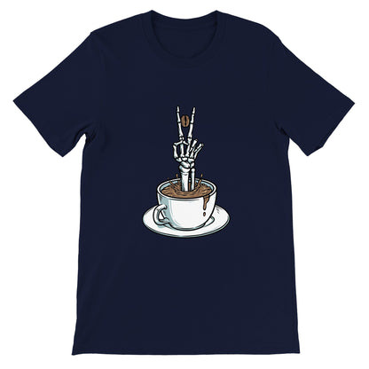 Good Bean Gifts "Skele-Brew" Crewneck T-shirt Navy / S