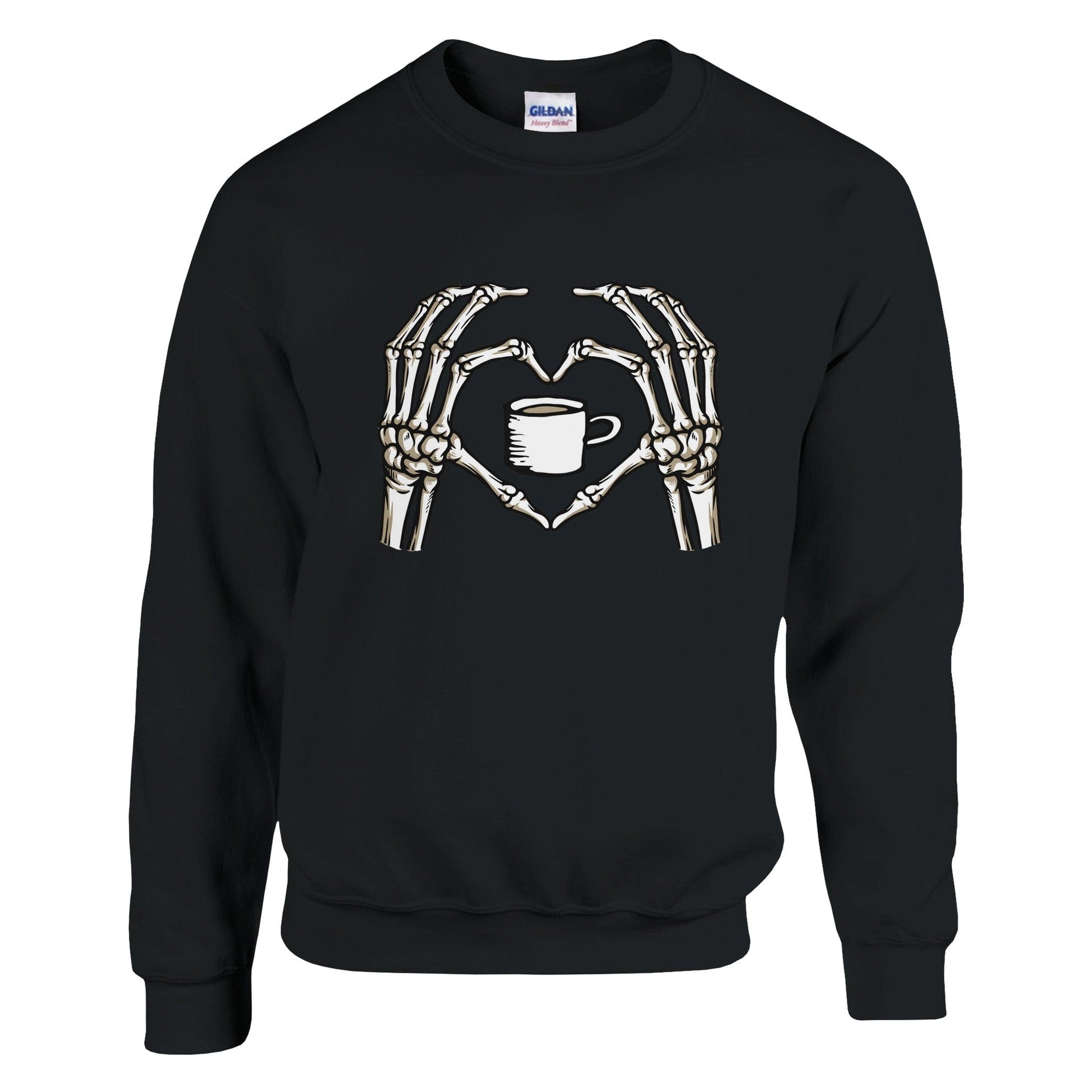 Good Bean Gifts "Skeletons love coffee" - Classic Unisex Crewneck Sweatshirt | Gildan® 18000