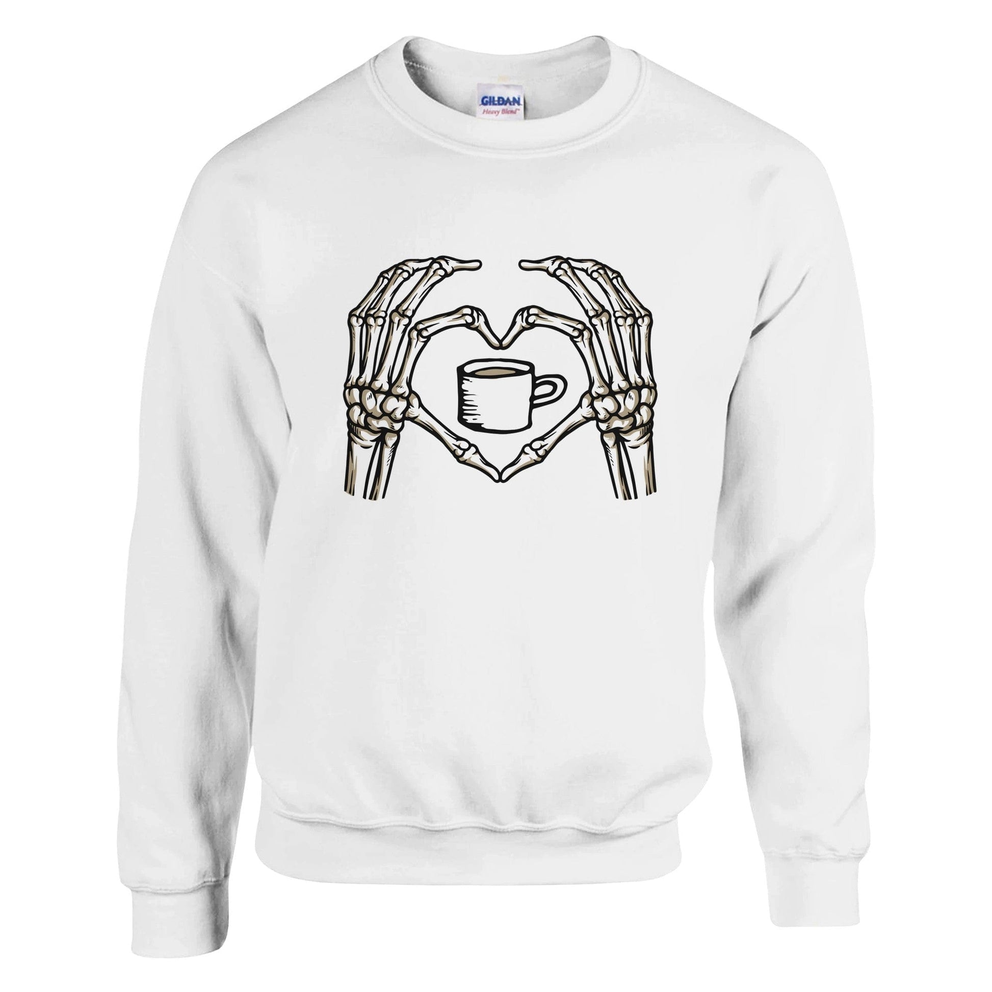 Good Bean Gifts "Skeletons love coffee" - Classic Unisex Crewneck Sweatshirt | Gildan® 18000