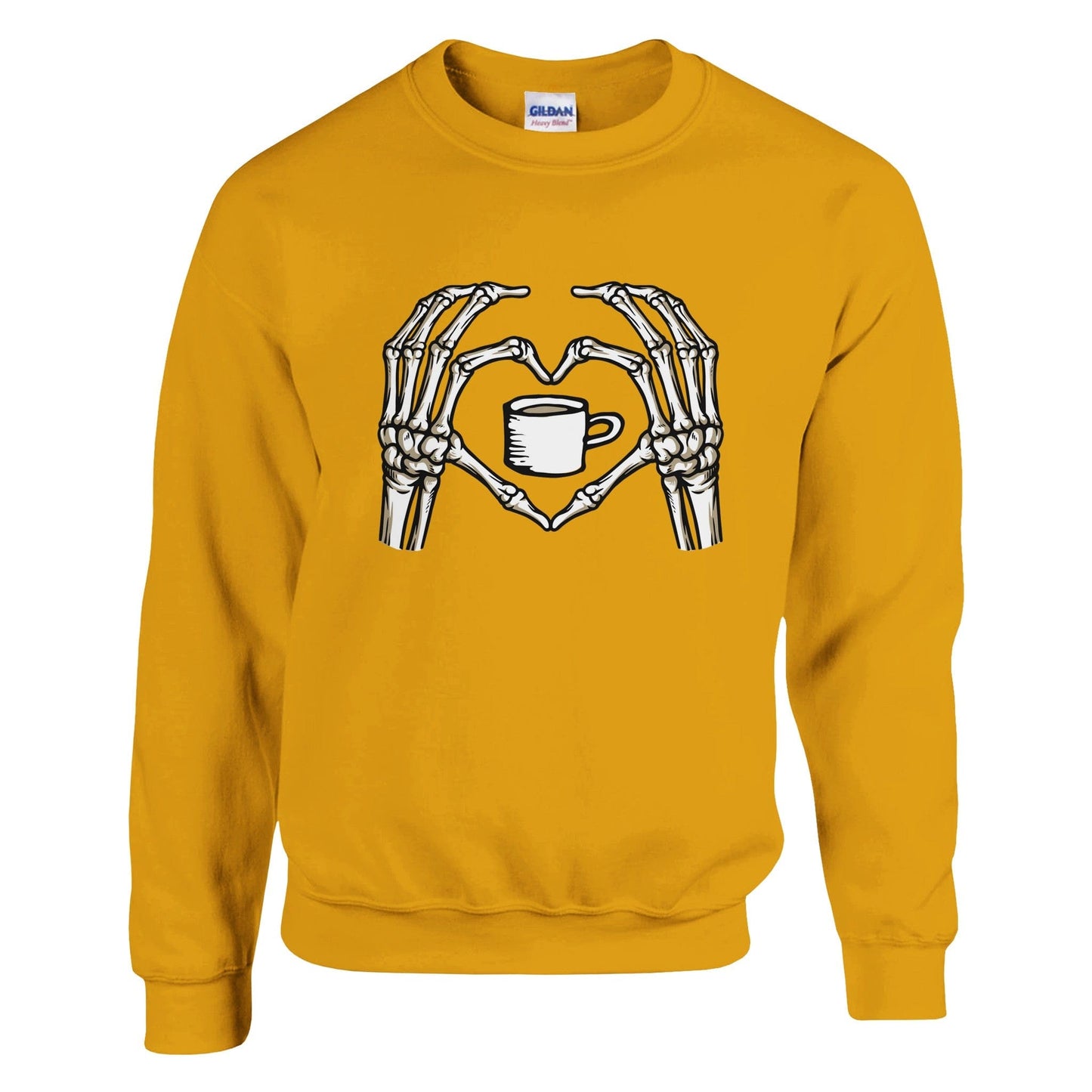 Good Bean Gifts "Skeletons love coffee" - Classic Unisex Crewneck Sweatshirt | Gildan® 18000