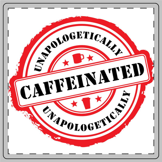 Good Bean Gifts Unapologetically Caffeinated - Ceramic Coaster Square / One size