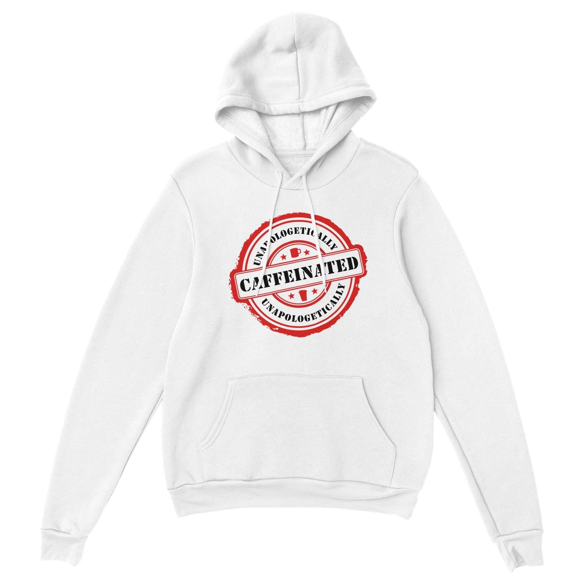 Good Bean Gifts Unapologetically Caffeinated - (Circle Design) - Unisex Pullover Hoodie White / S