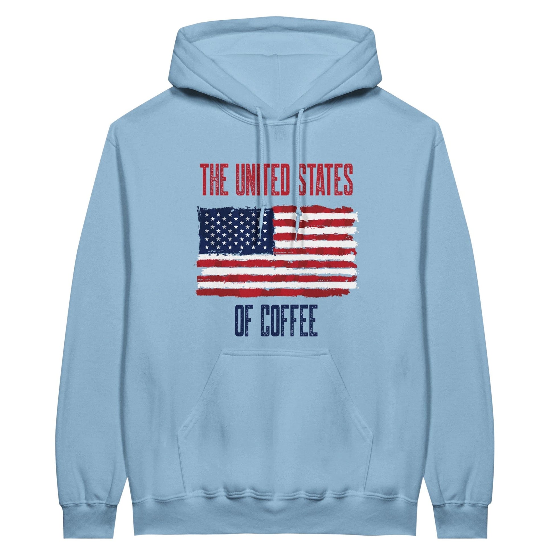 Good Bean Gifts "United State of Coffee"  Classic Unisex Crewneck Sweatshirt - Classic Unisex Pullover Hoodie Light Blue / S