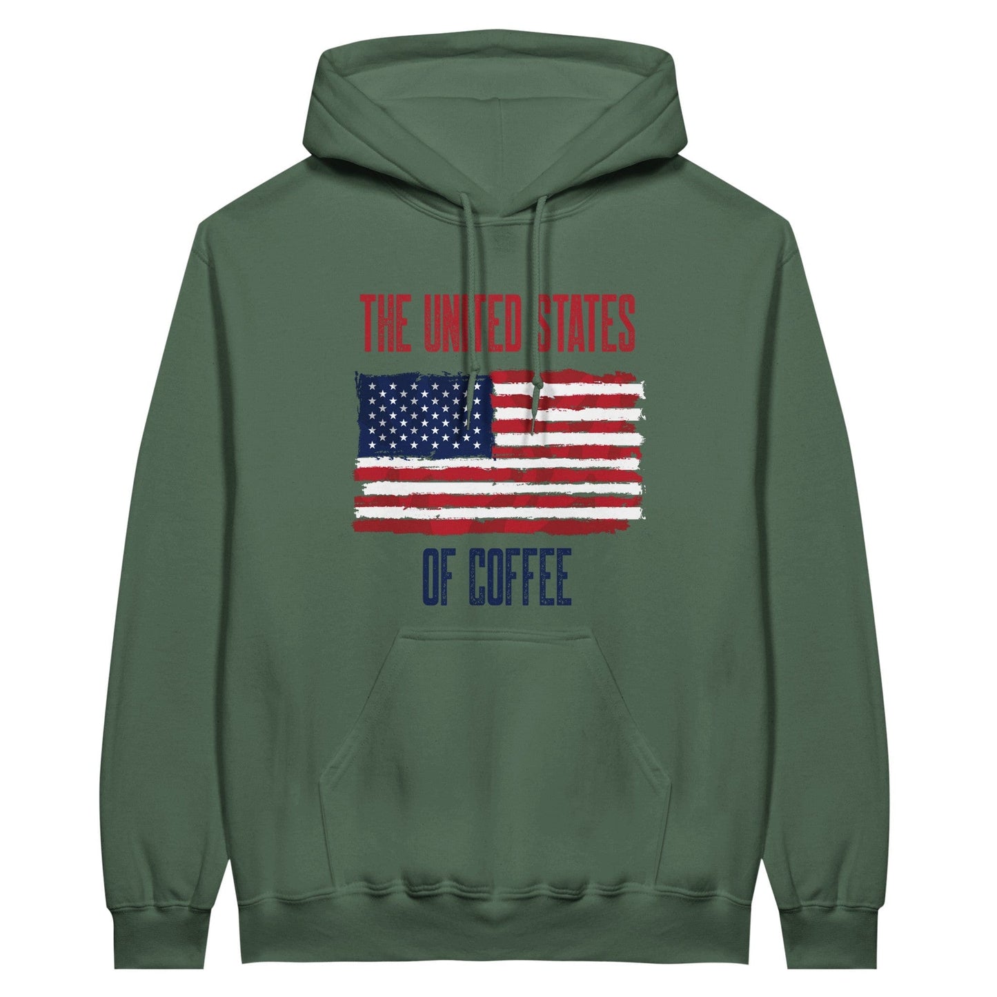 Good Bean Gifts "United State of Coffee"  Classic Unisex Crewneck Sweatshirt - Classic Unisex Pullover Hoodie Military Green / S